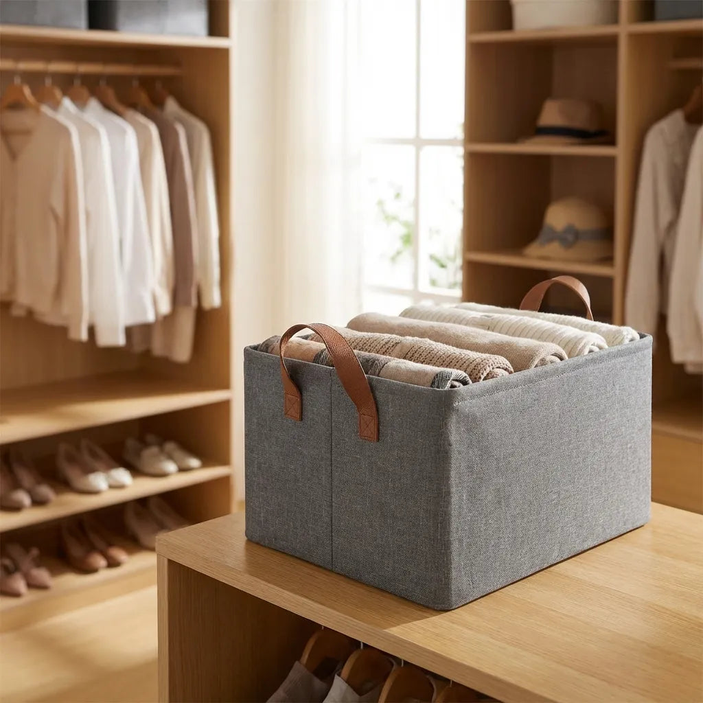 Flexi Fold Large Cloth Basket (Pack of 2)