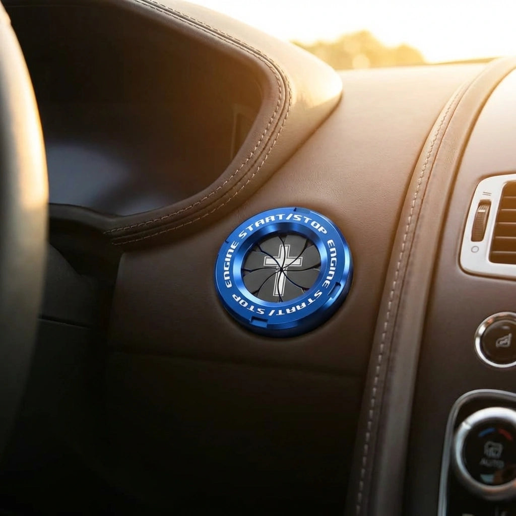 Rotary Push Start Stop Button Cover