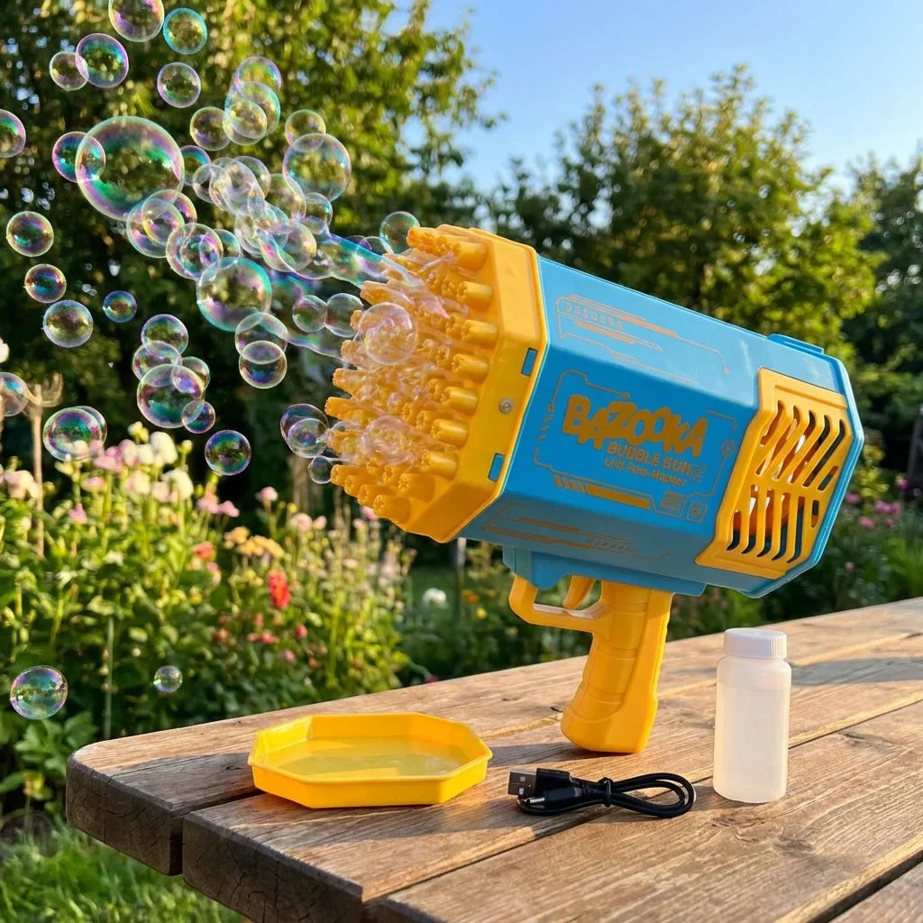 Best 69 holes rechargeable bubble gun - guns | 2026 | fast shipping