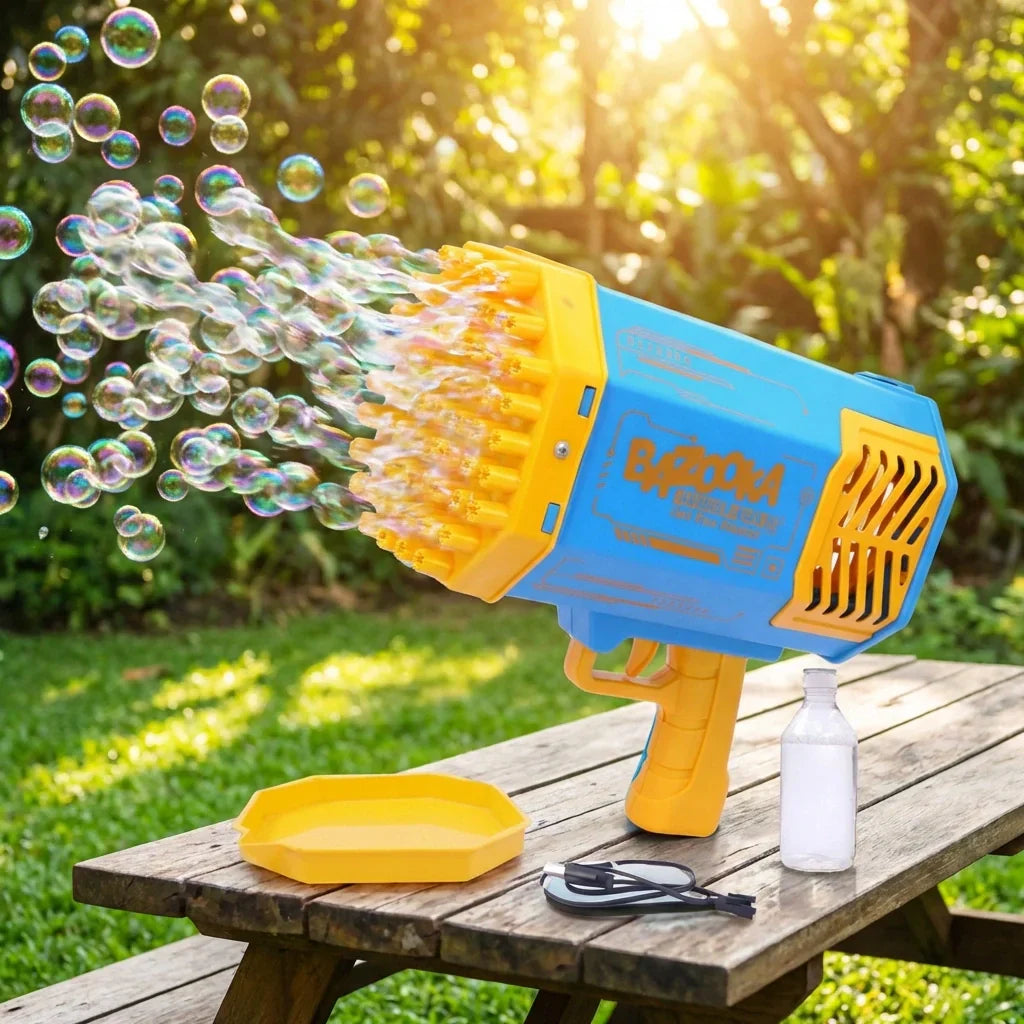 Best 69 holes rechargeable bubble gun - guns | 2026 | fast shipping