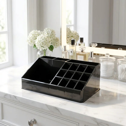 16-Compartment Makeup Organizer Box
