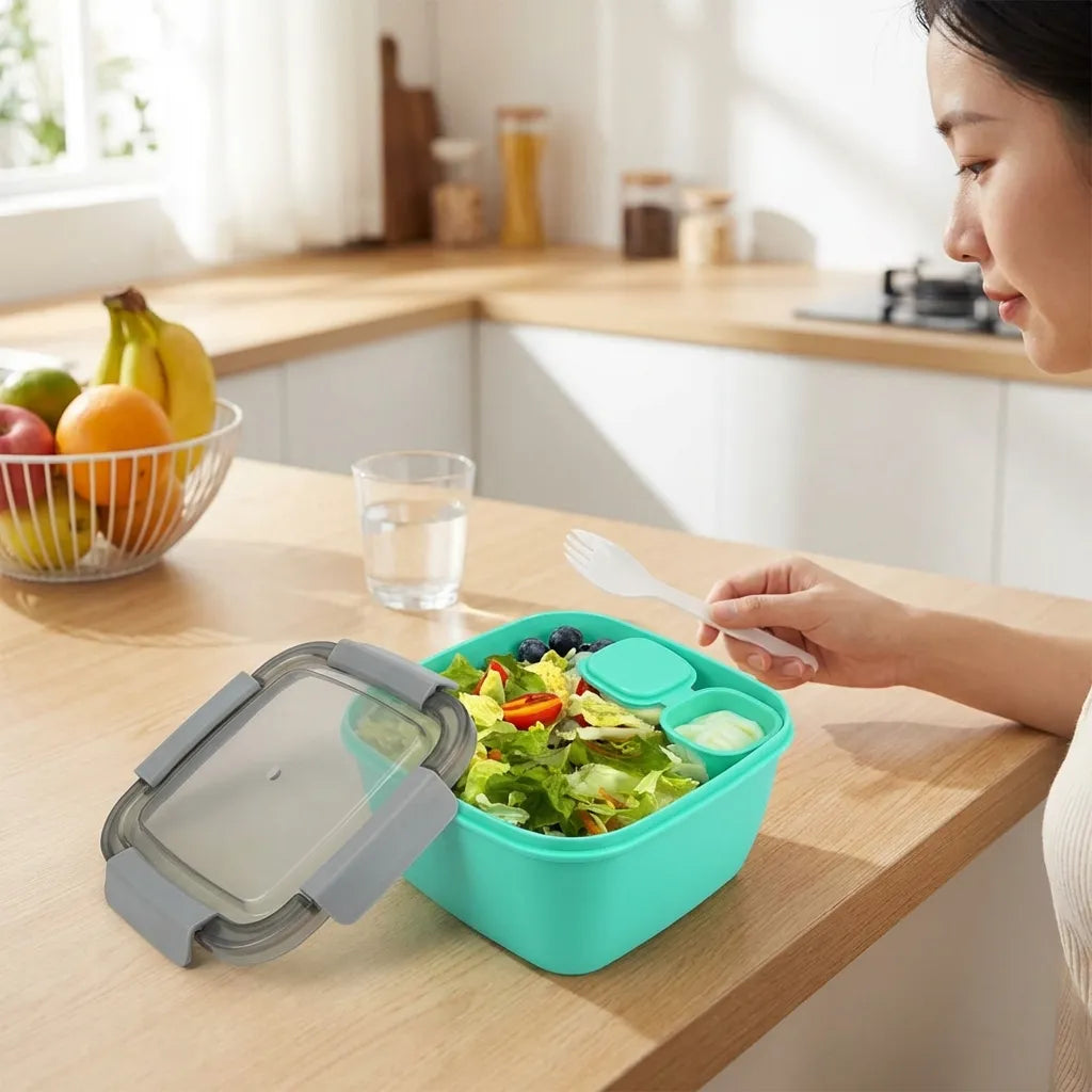 Lunch Box with 3 Compartments