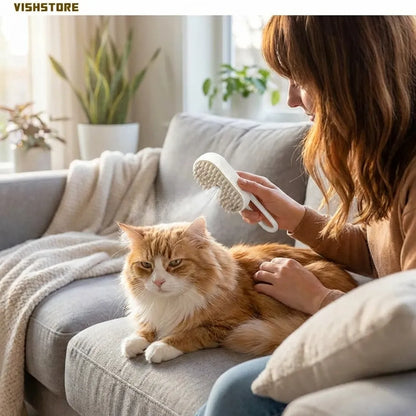 Pet Steam Grooming Brush