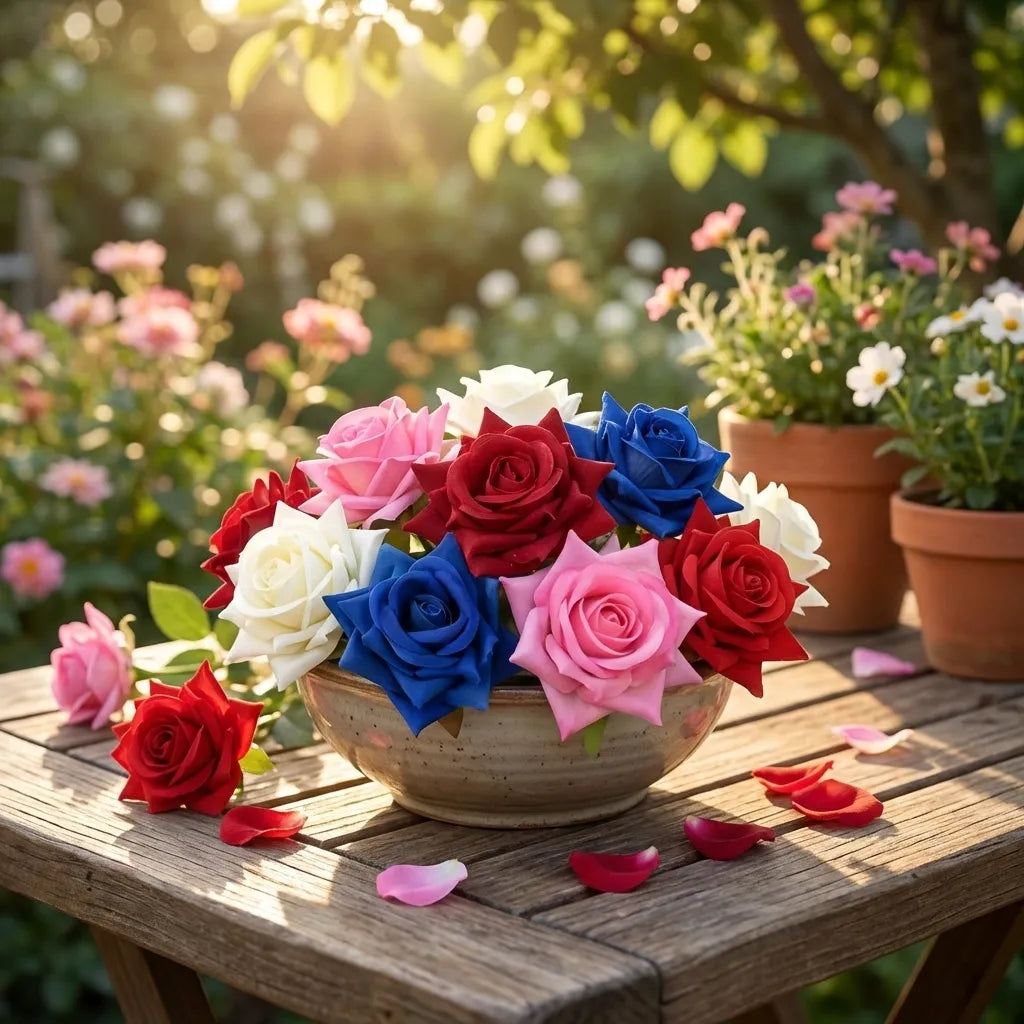 Colorful Flower Hair Clips