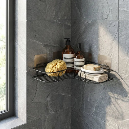 Metal Bathroom Corner Rack Storage Shelves