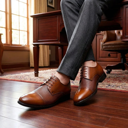 Polished Brown Dress Shoes