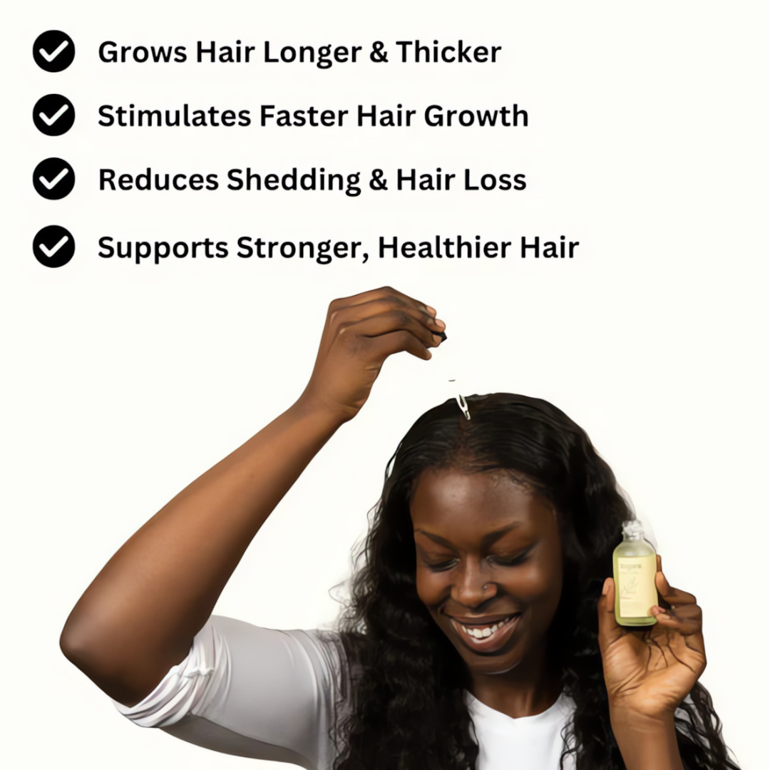 Vegan Natural Hair Growth Oil (Pack of 3)