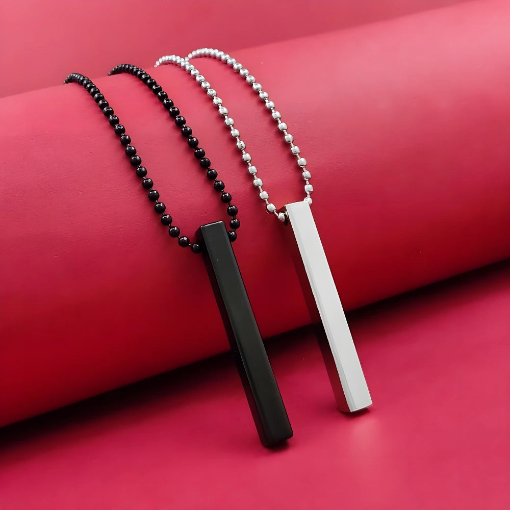 3D Bar Pendant Set