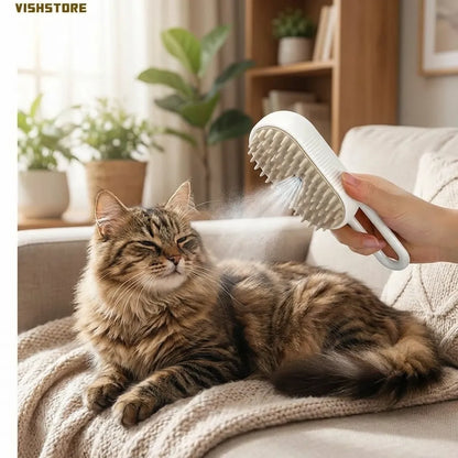 Pet Steam Grooming Brush