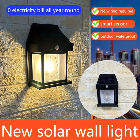 Solar Light Outdoor Wall Light (Pack of 1)