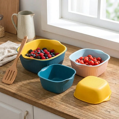 Dual-Use Washing & Strainer Bowl