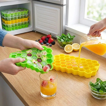 Premium Silicone Ice Trays (Pack of 2)