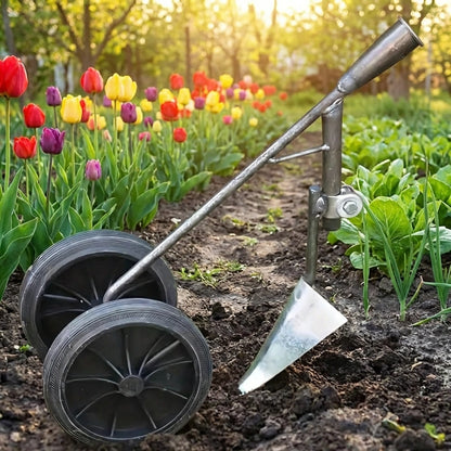 Garden Tool Supporter with Double Wheels