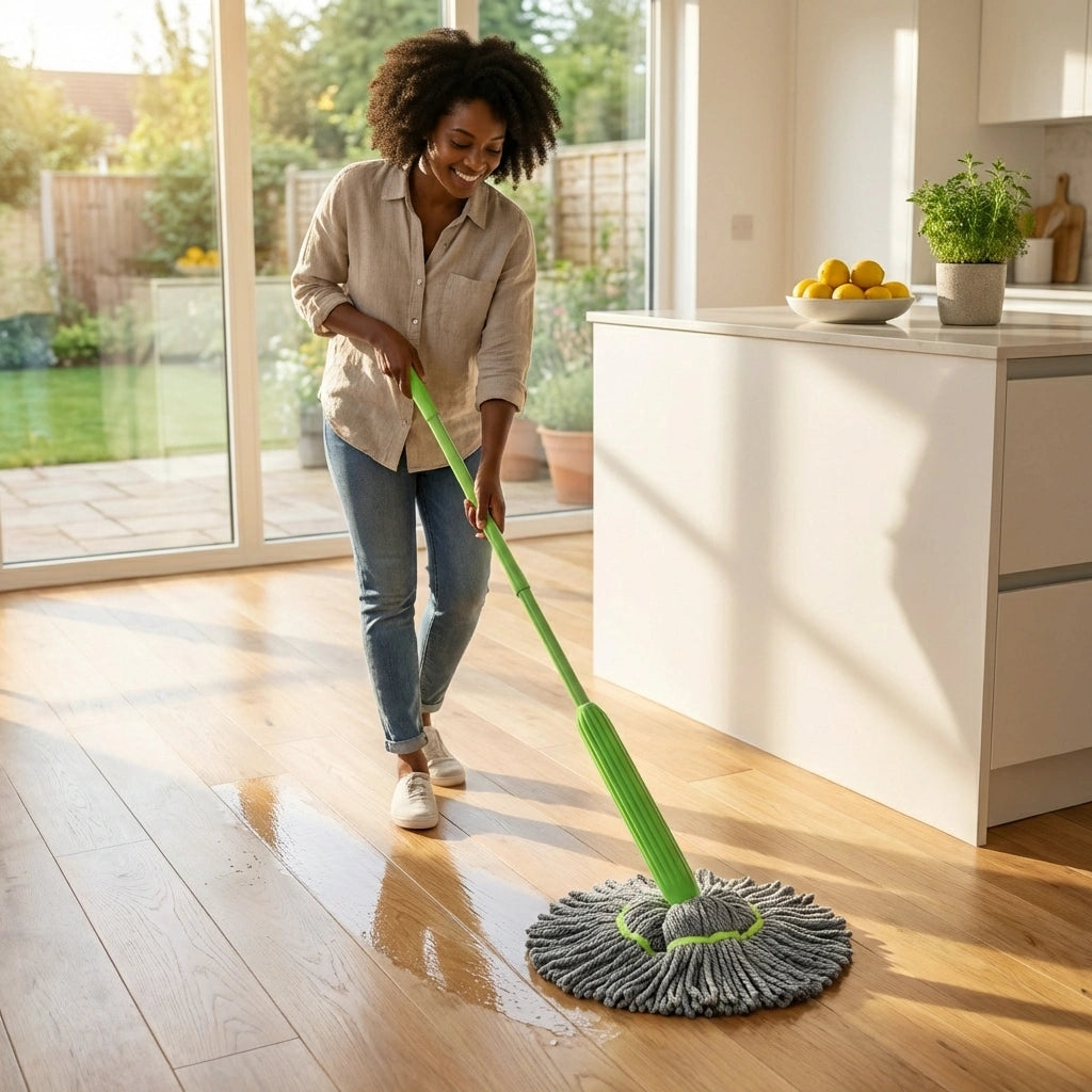 Self-Twisting Rotating Mop