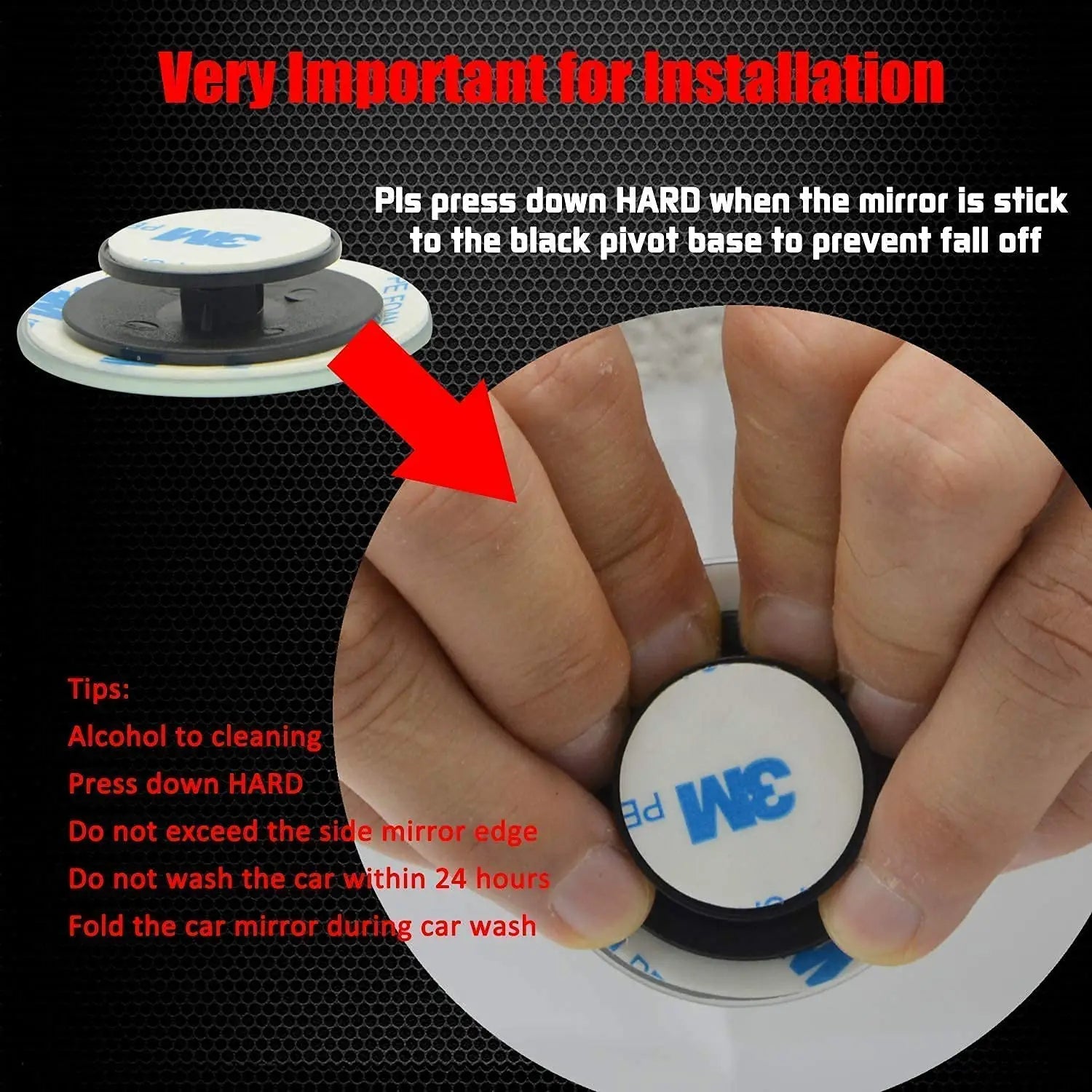 Spot Mirror Round HD Glass