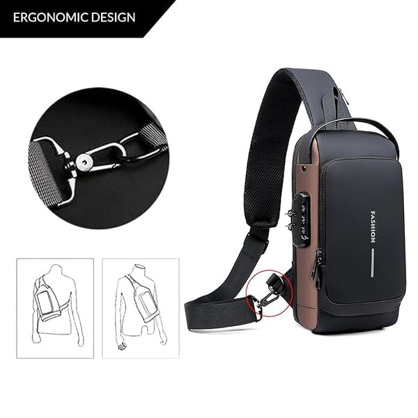 Sling Bag with USB Charging Port
