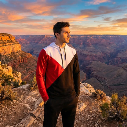 Color Block Hooded Tee