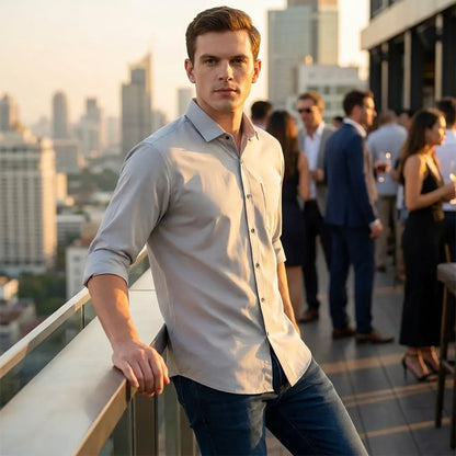 Satin Slim-Fit Shirt