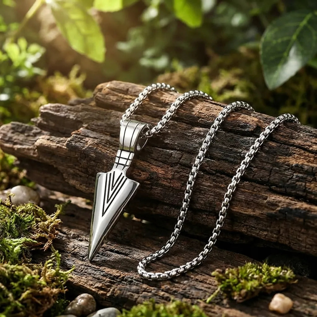 Saizen Arrow Silver Locket Pendant