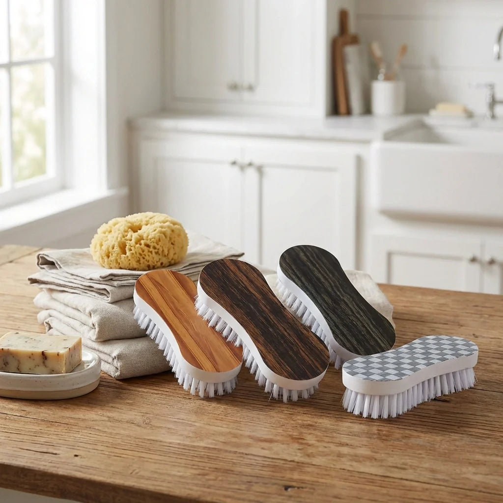 Curved Laundry Brush Set
