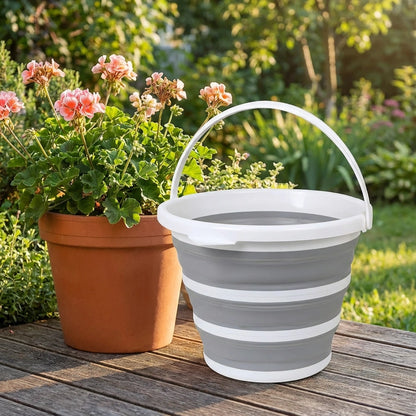 PVC Coated Collapsible Foldaway Bucket(Assorted Colors)
