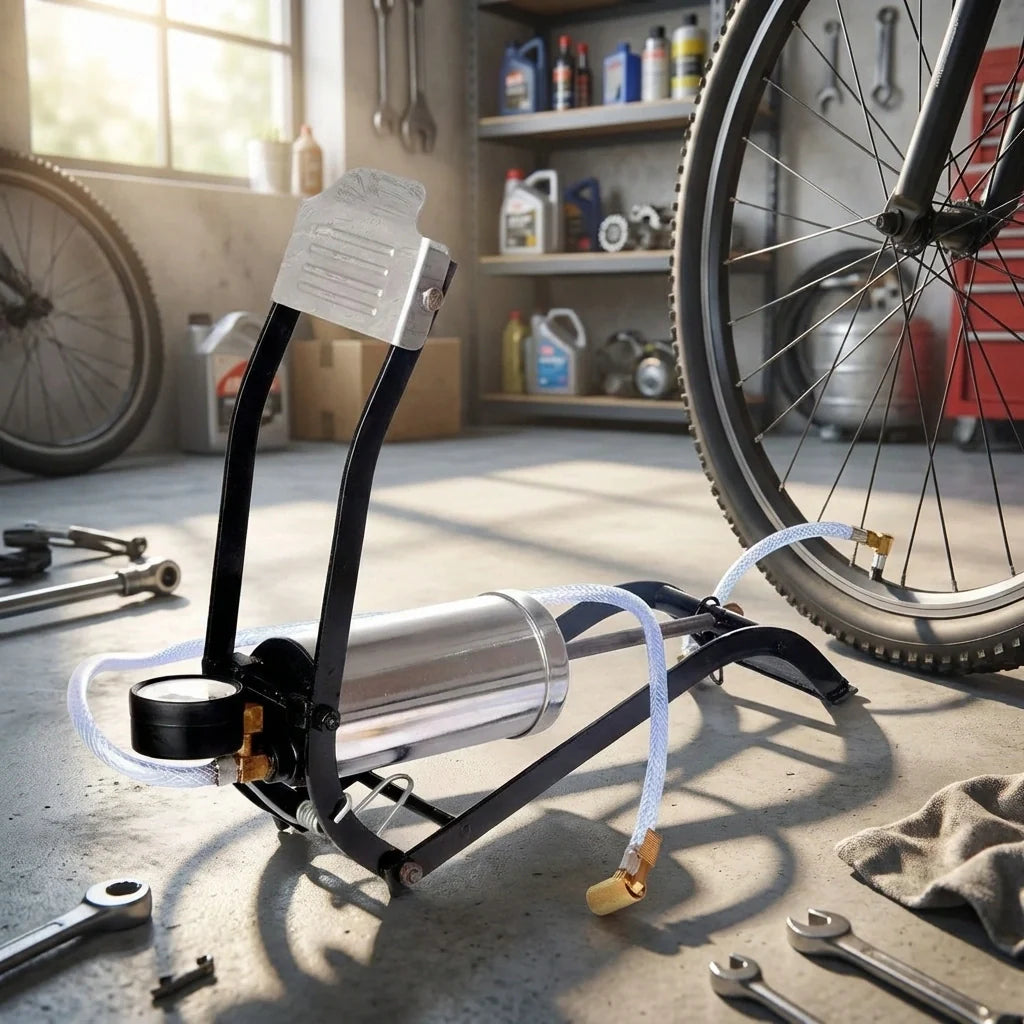 Heavy-Duty Air Foot Pump for Vehicles