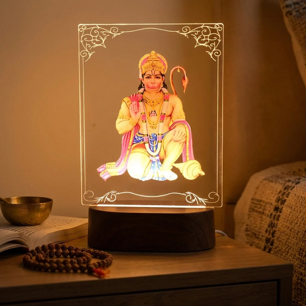 3D Lord Hanuman LED Lamp