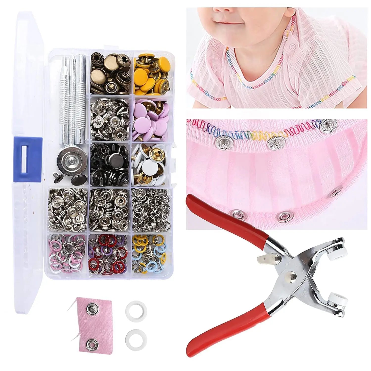 Metal Copper Prong Snap Buttons With Pliers