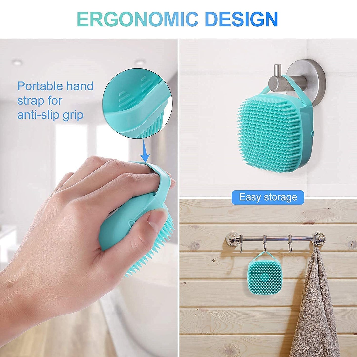 SCRUBBING Soft Silicone Bath Brush