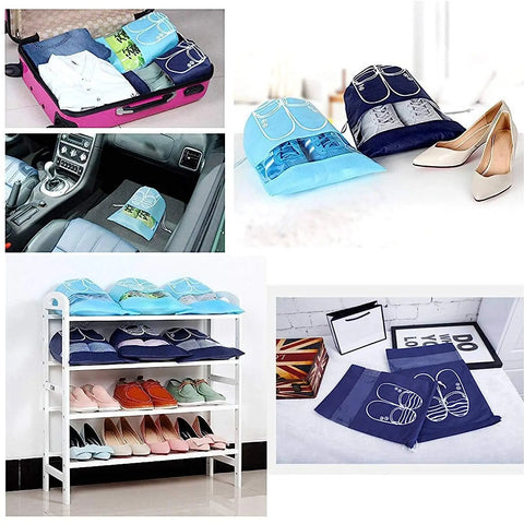 Shoe Bag Transparent Window Portable Travel Dust Proof Shoe Bags