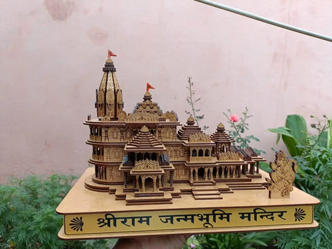 Shri Ram Mandir Ayodhya 3D Wooden Temple