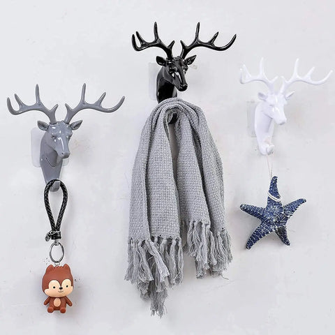Hanging Hook Self Adhesive Deer Head Hanging Hook