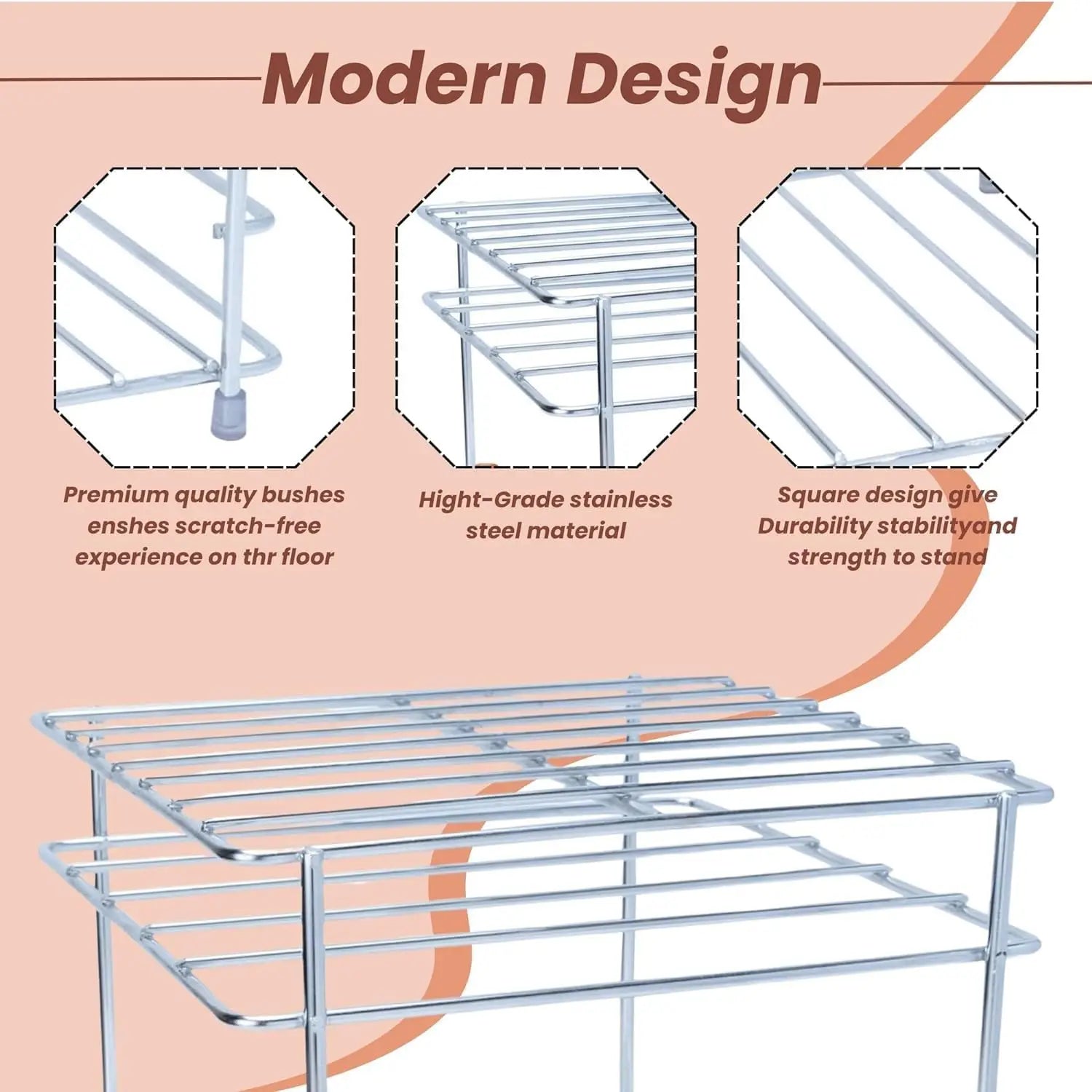 Sturdy Steel Matka Stand with Free Tray