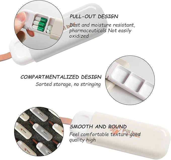 Three Compartment Pill Organizer Box