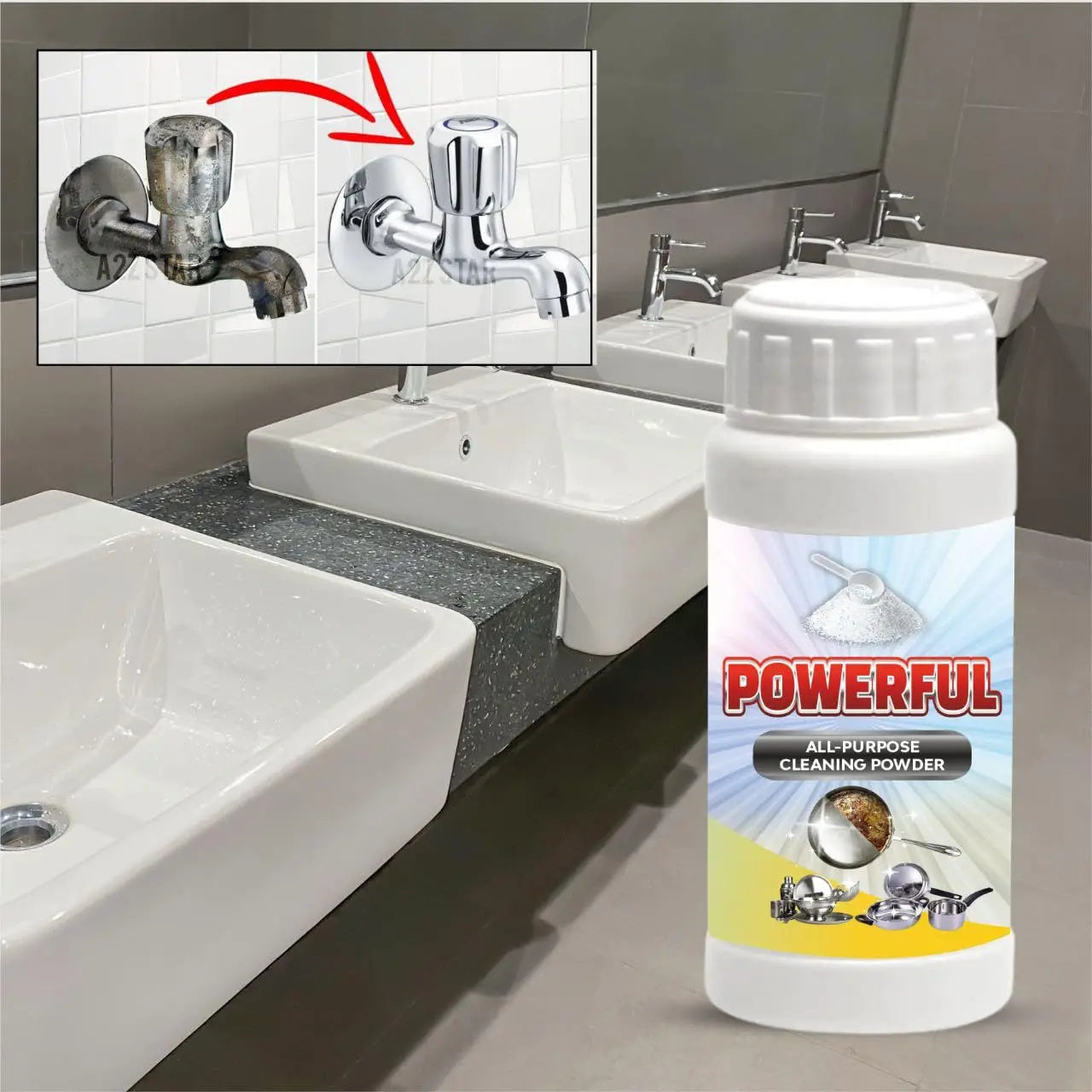 All-Purpose Instant Kitchen Cleaning Powder (PACK OF 2)