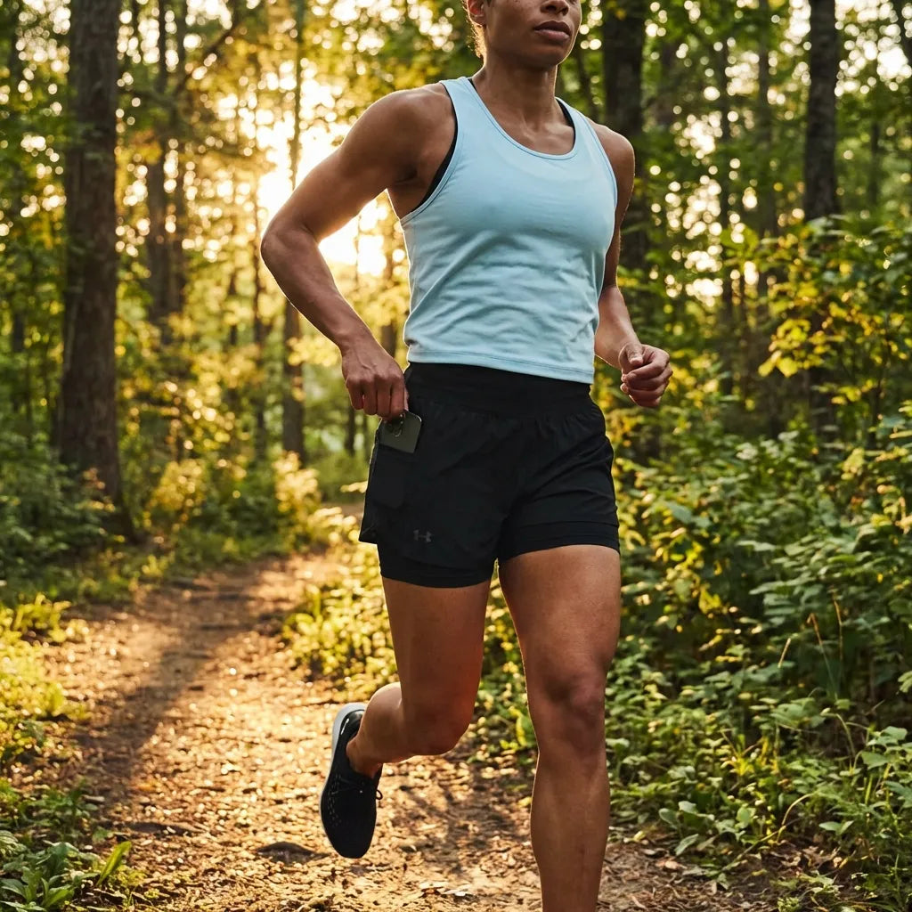 Slim Fit 2-in-1 Running Shorts