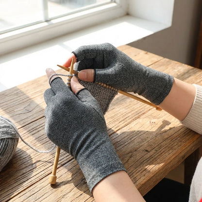 Open-Finger Fabric Gloves
