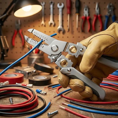10 in 1 Cable Looping, Splitting, Cutting Pliers Wire Strippers