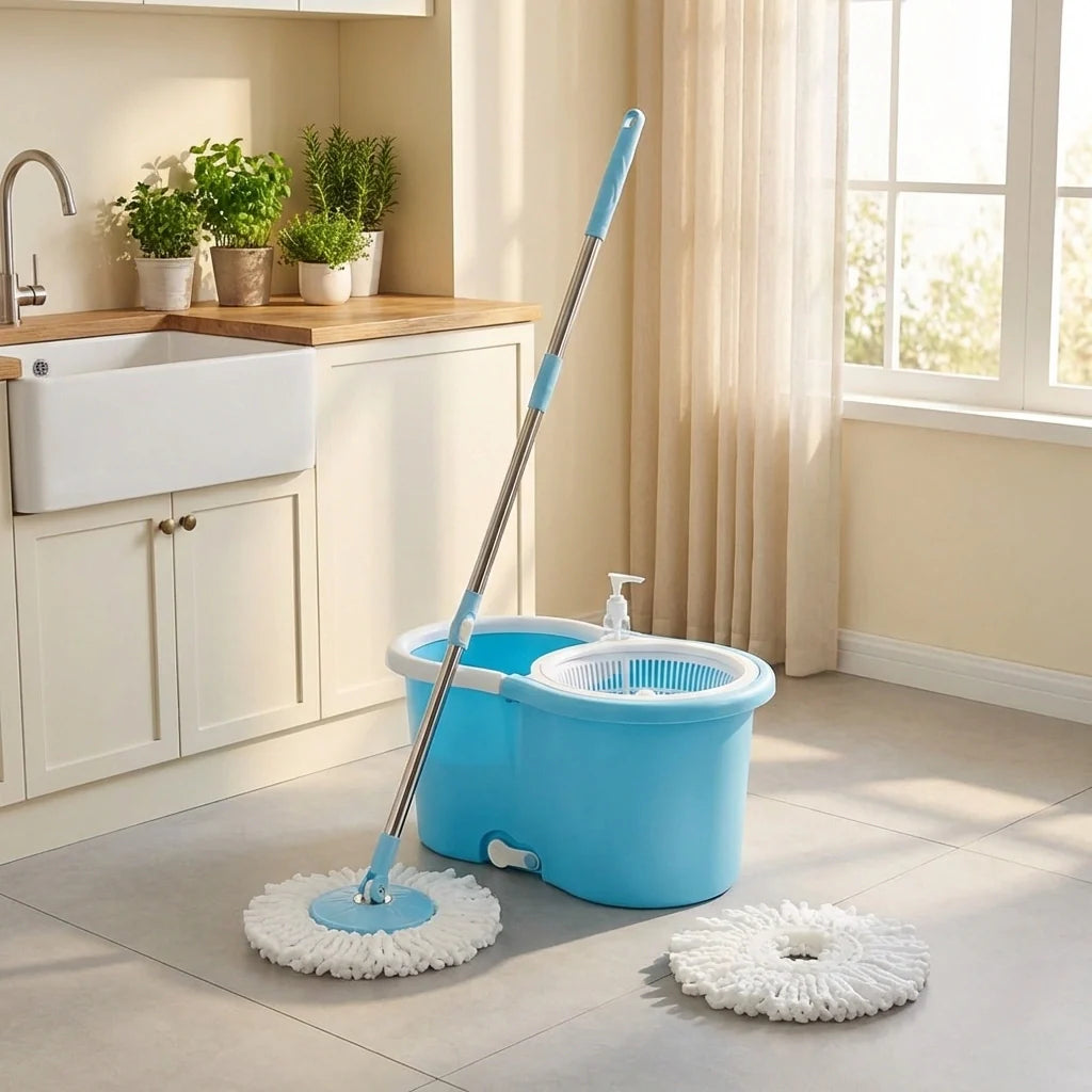 360° Self-Spinning Mop Set