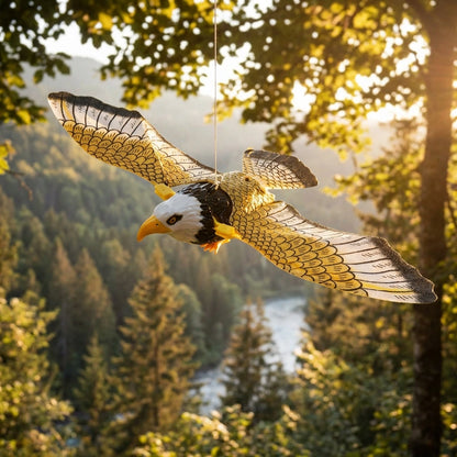 Realistic Flying Eagle Bird Toy with Spread Wings