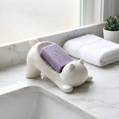 Adorable Cat Soap Holder