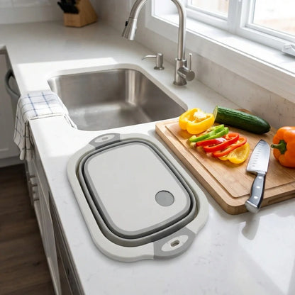 Collapsible Cutting Board Basket