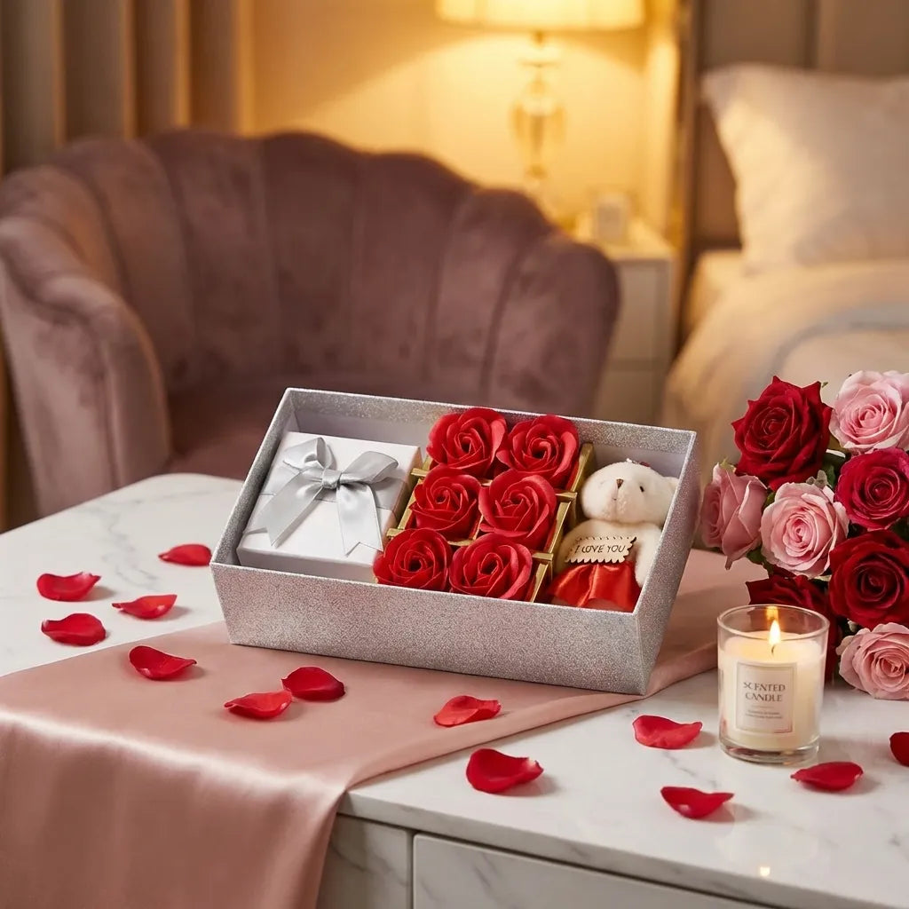 Valentine Teddy Gift Set