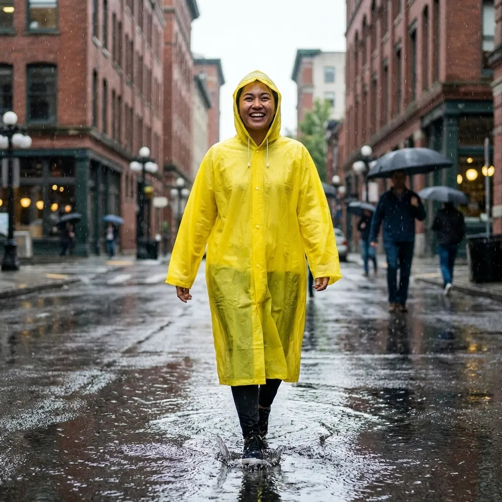 Clear Waterproof Rain Poncho