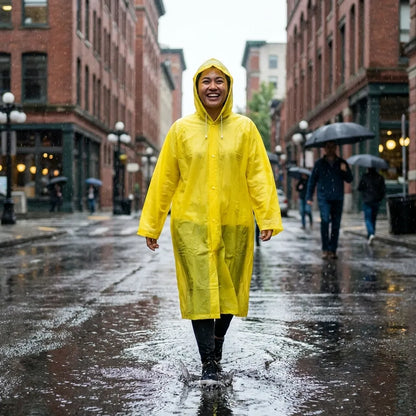 Clear Waterproof Rain Poncho