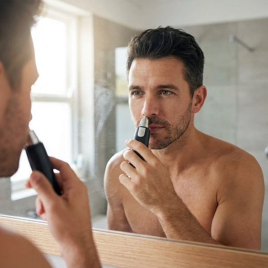 Nose Hair Trimmer Battery-Operated Ear and Nose Hair Trimmer Clipper Painless