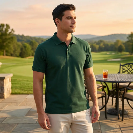 Bottle Green Polo Tee