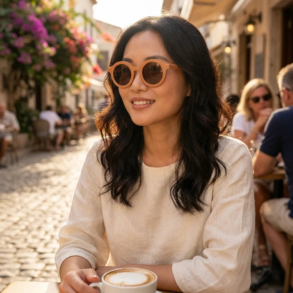 Haute Sauce Women Brown Lens Brown Round Sunglasses (Pack of 2)