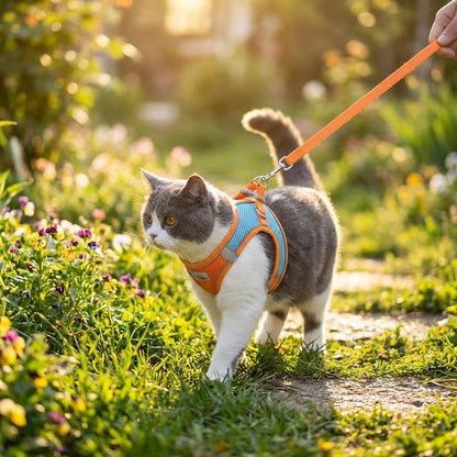 Cat Harness with Leash Adjustable Comfortable