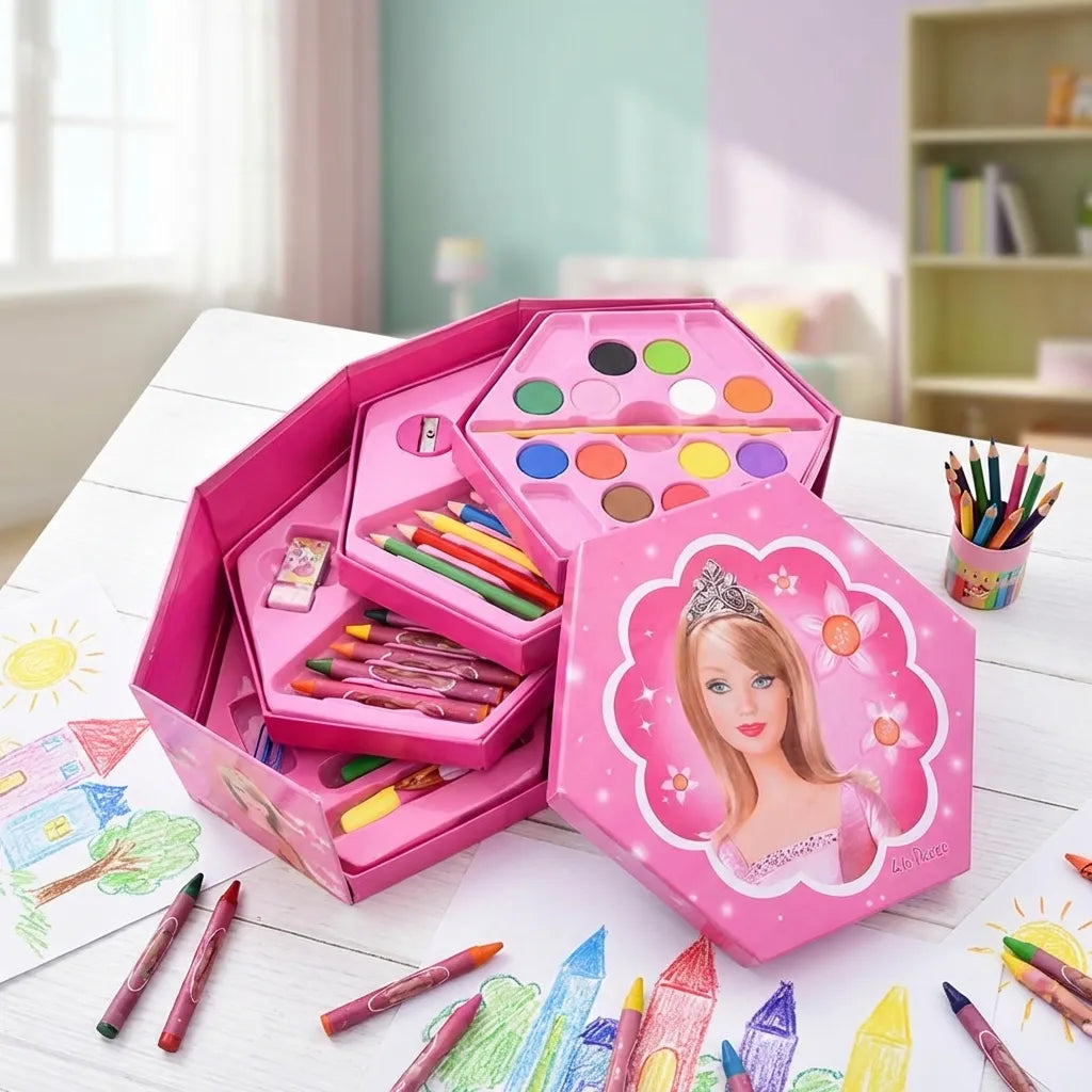 46 Pcs Plastic Art Colour Set